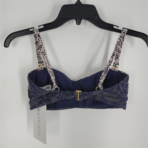 Athleta Aqualuxe Batik Bandeau Swim Top Size XS - Picture 4 of 10